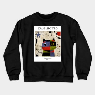 Joan Meowro Gallery Cat Crewneck Sweatshirt